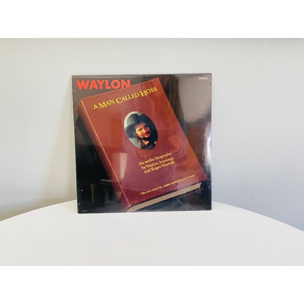 Waylon Jennings A Man Called Hoss, Factory Sealed Vinyl Record, Vintage 12" LP